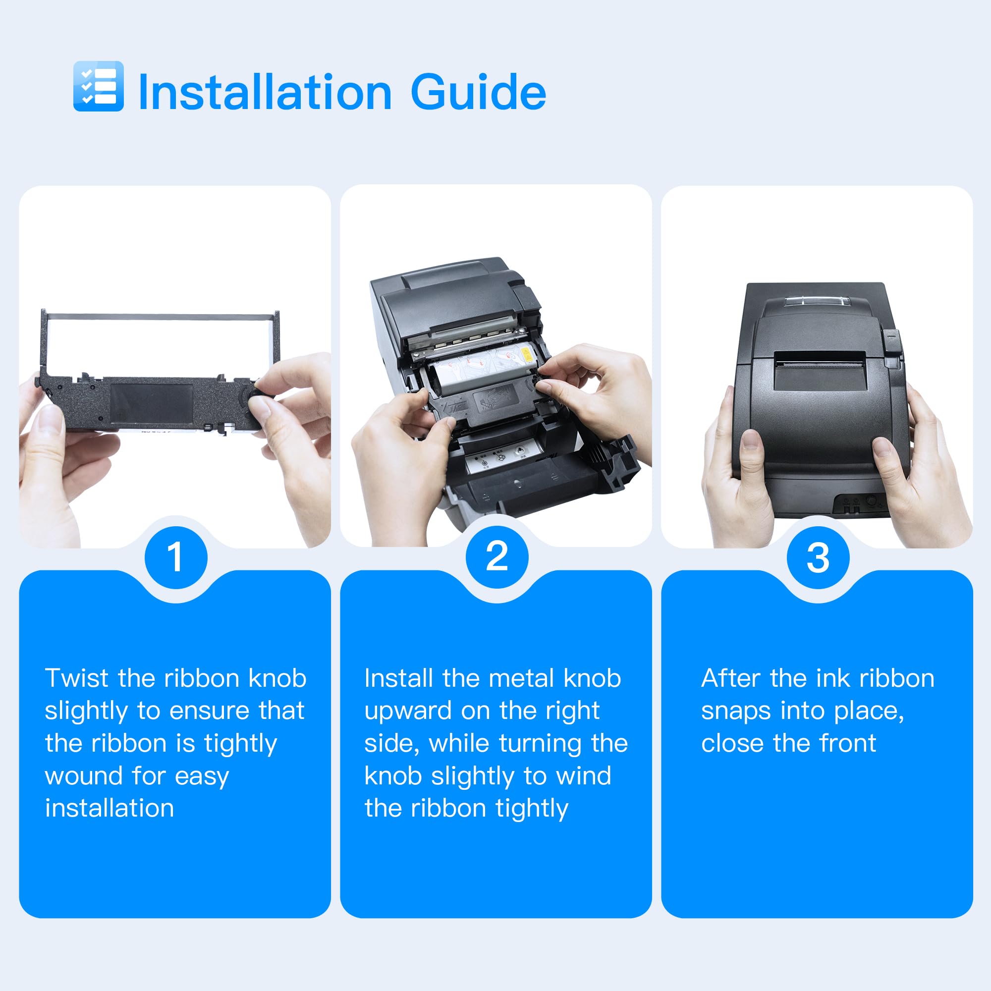 LxTek Paquete de 30 cintas de repuesto compatibles para impresoras ERC-30, ERC 30 34 38 B/R utilizadas con impresoras Epson ERC30 ERC34 ERC38 NK506 (negro y rojo)