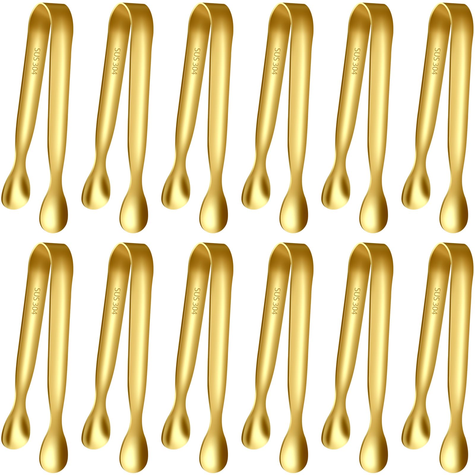 Mini Gold Tongs - Serving Tongs Set -1 Mini Gold Tongs - Serving Tongs Set -1