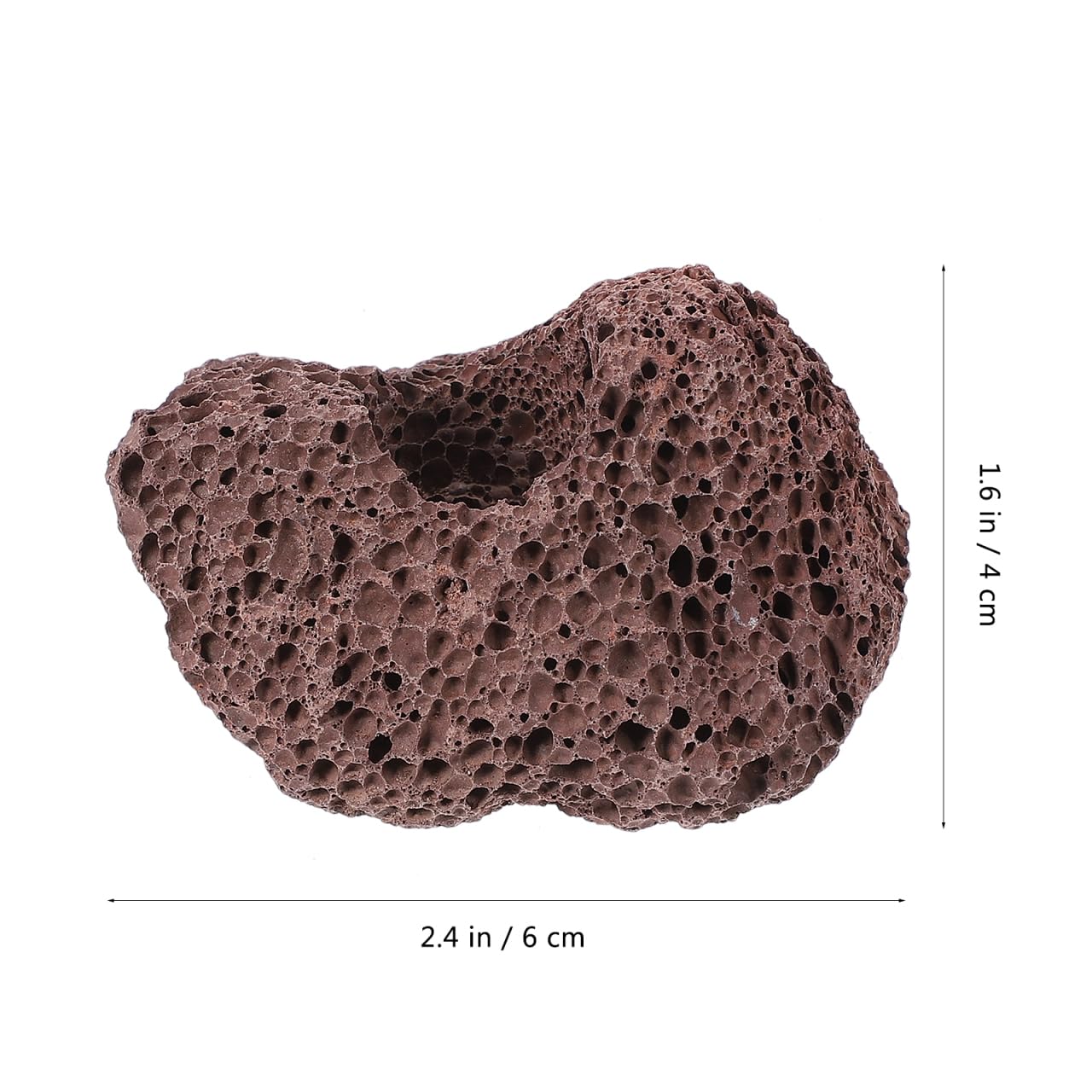 Balacoo Lot de 10 pierres de lave volcaniques pour aquarium - Pierres décoratives pour aquarium - Matériau filtre sous l'eau - Perles en vrac pour pot de fleurs, bonsaï