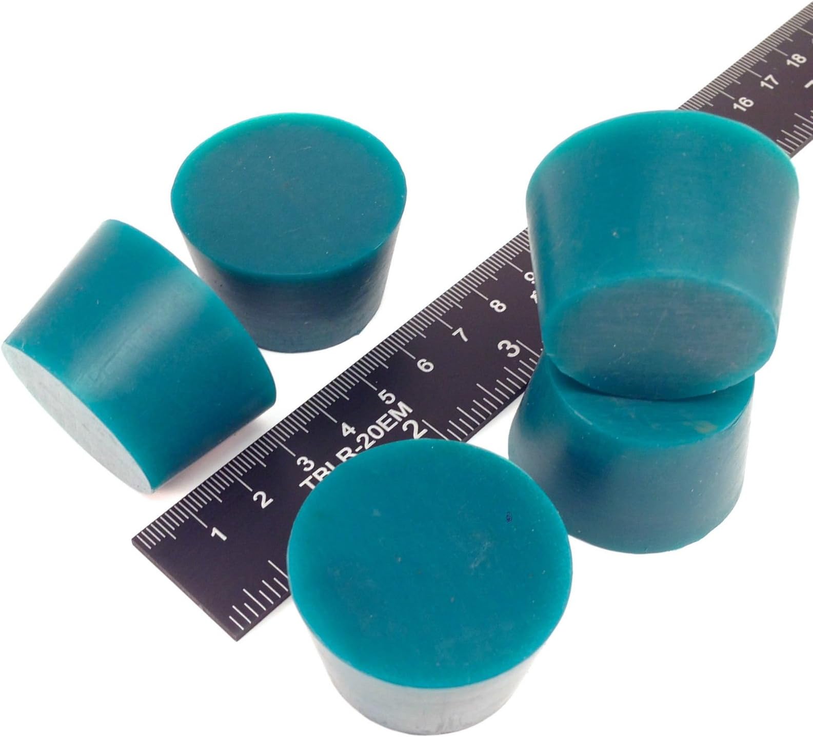 5 Pc 1 5/16" X 1 5/8" #8 High Temp Silicone Rubber Tapered Plug Powder Coating Custom Painting Supplies