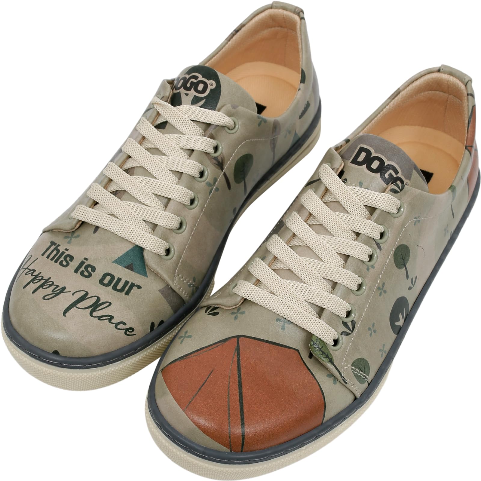 DOGO Vegan Leather Sneakers for Women - Handmade and Unique Design Fashion Sneakers for Women