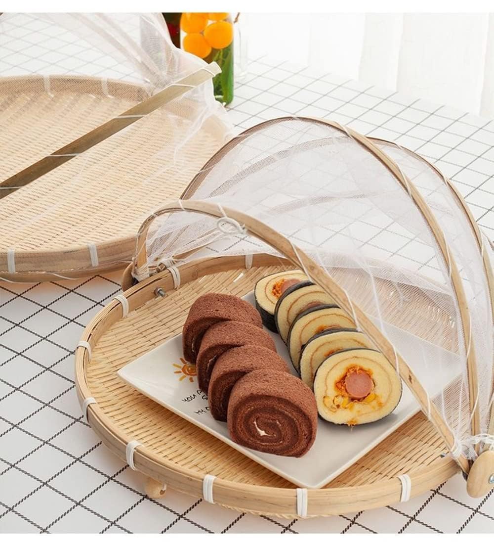 Amazon.co.jp: 竹かご、網カバー付き竹かご、網付き竹かご、防虫用品