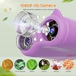 Temodu 2-in-1 Téléscope microscope pour enfants, 2.0" 1000X Microscope numérique pour enfants, HD Téléscope d'éducation portable pour enfants Cadeau de fête, Jouets d'amusement pour les enfants de 4 à 12 ans (Purple)