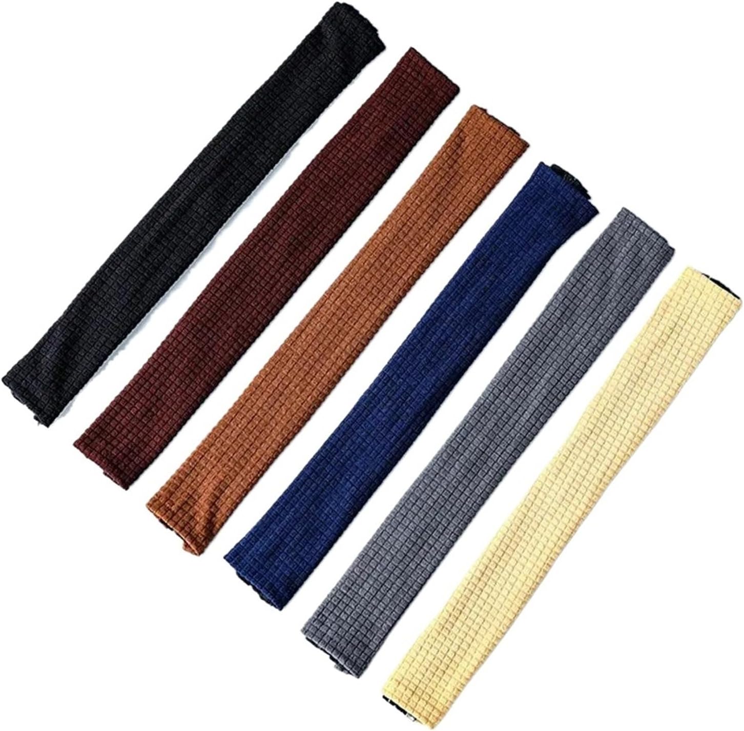 Compatible for Solid Color Zipper Armrest Covers Stretch Fabric for Office Chairs(Midnight Green)