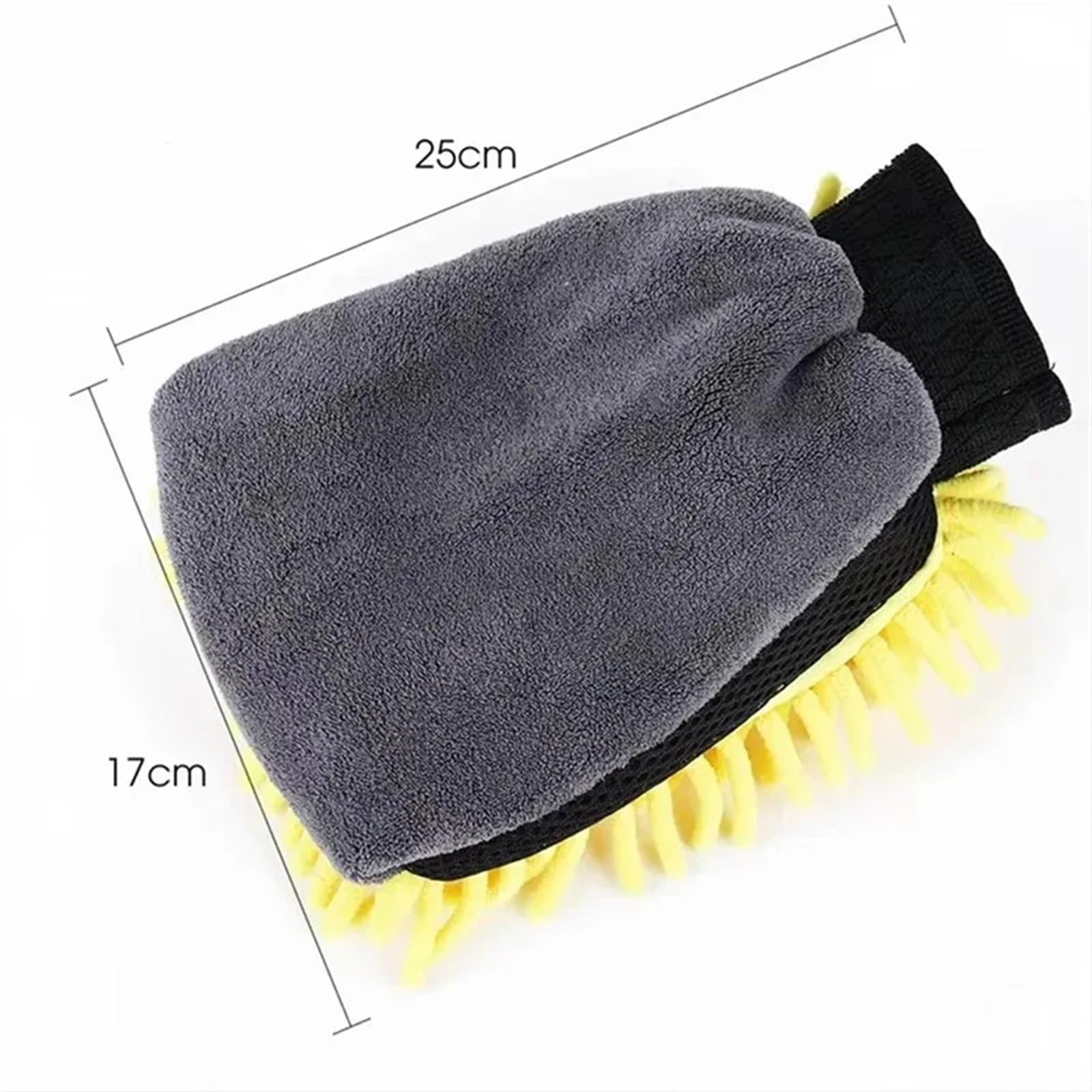 Guante para Lavar El Coche Guantes For Lavado De Coches, Manopla Limpieza Microfibra Resistente Al Agua, Cepillo For Detalles, Guante Doble Cara For El Cuidado del Coche, 1/5 Uds