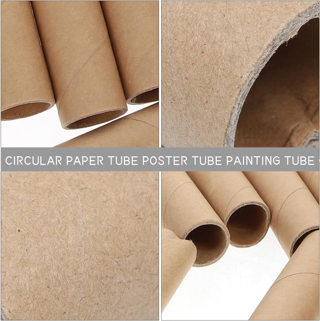 VILLCASE 15 Pack Cardboard Tubes for Craft, Brown Paper Rolls Round Cardboard Tubes Empty Paper Rolls Thick Tubes for DIY Crafts, Art and School Projects