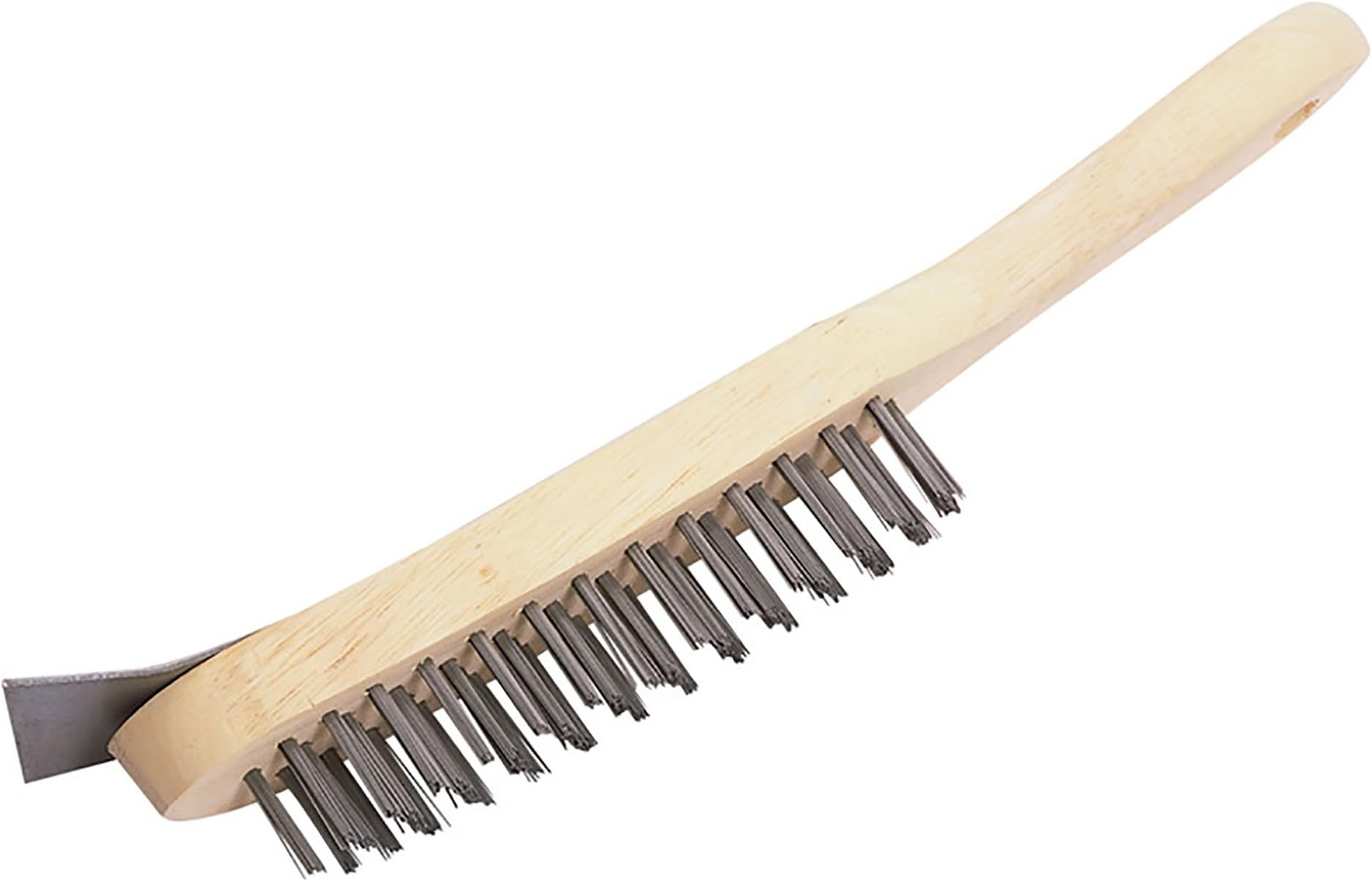 The Hill BrushHN502 Heavy-Duty Wire Scratch Brush and Scraper, 4 Row