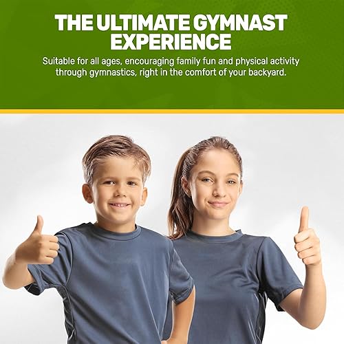 Miniatura 5 de JumpKing Trampolín rectangular para exteriores con recinto, escalera y red, cama elástica recreativa grande para niños y adultos, cumple con ASTM