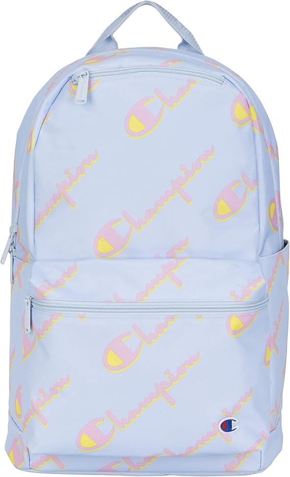 light blue champion backpack