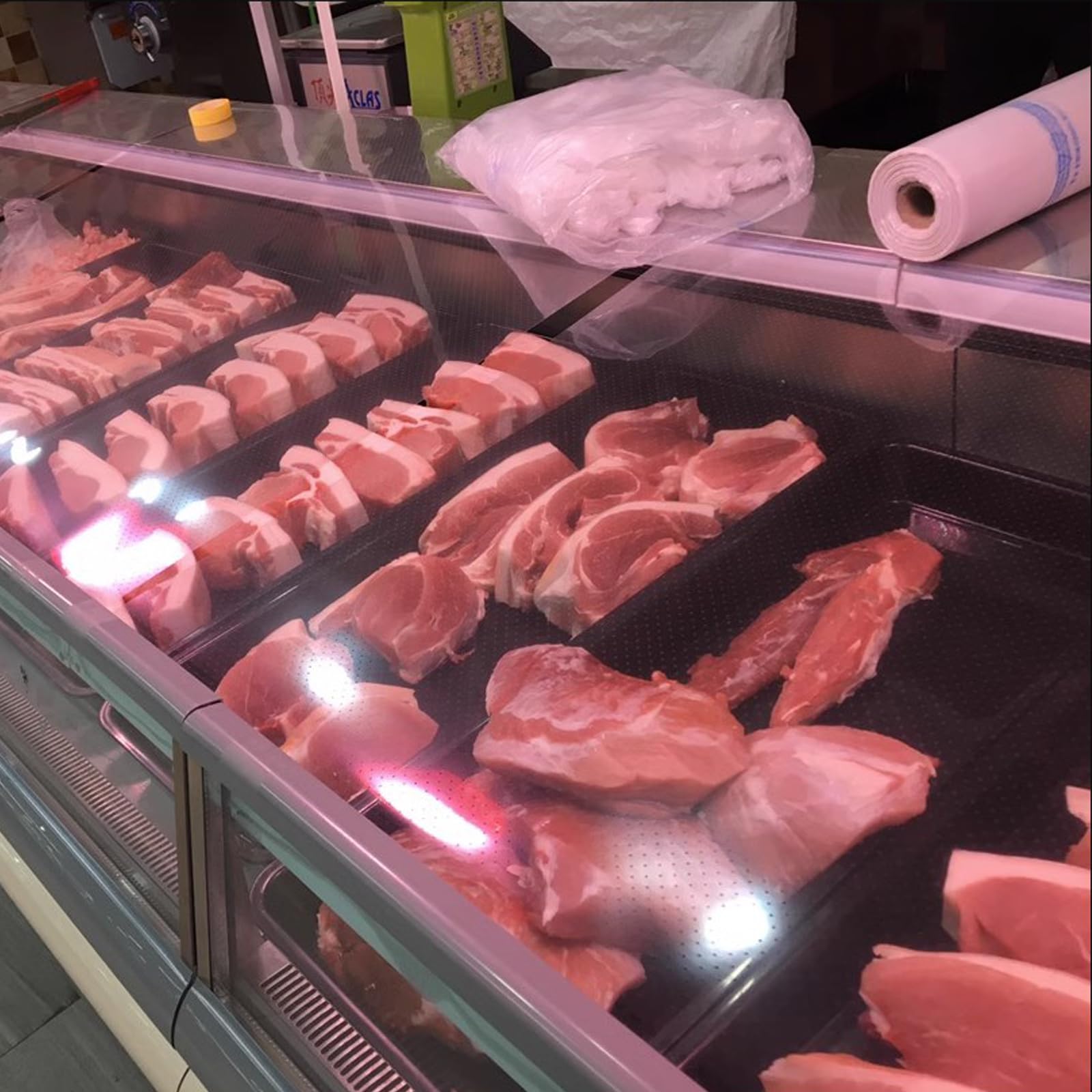 ransparen - Copertura per alimenti arrotolabile in plastica Curain, dimensioni personalizzabili, per vetrine refrigerate, perfetta per resauran, bar e uso domestico (W40 x H100 cm)