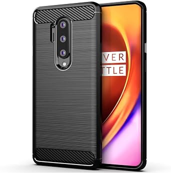 Case for OnePlus 8 Pro Case IN2023 IN2020 Case Slim Soft TPU Case Shock-Absorption Protective Shockproof Phone Cover for OnePlus 8 Pro Black