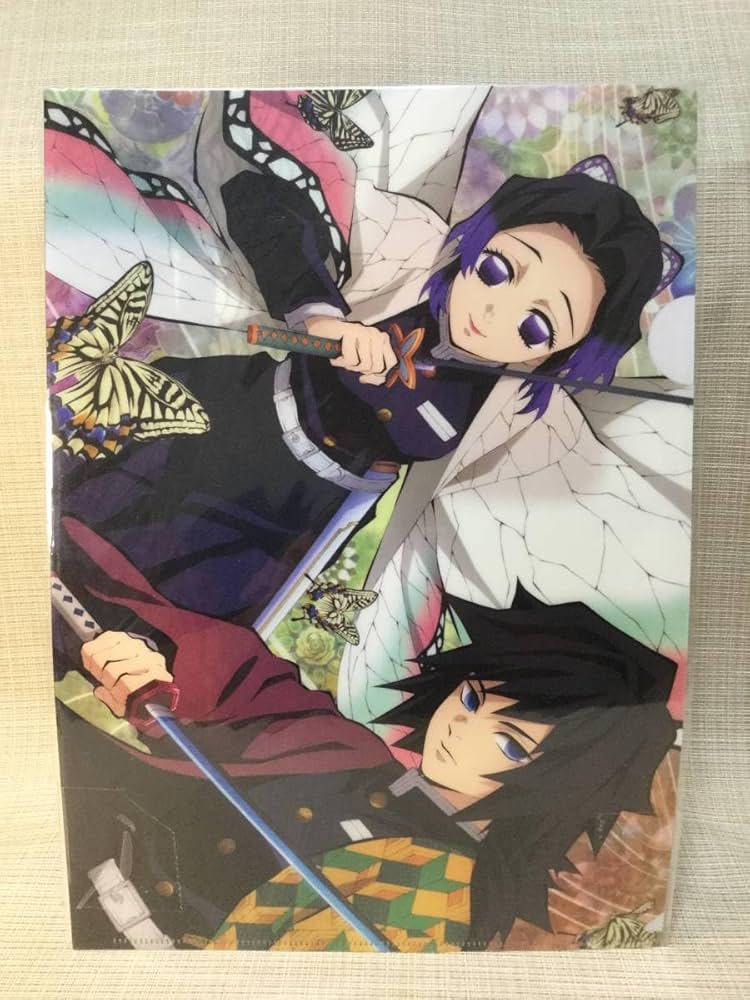 鬼滅の刃 柱展 ミニクリア色紙 冨岡義勇 胡蝶しのぶ 鬼滅の刃 柱