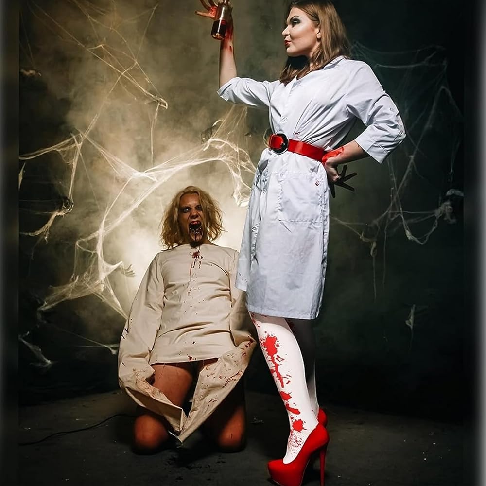 GWAWG Halloween Blutige Handschuhe & Socken Set - Grusel Accessoires Für Kostüme