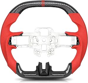 Aazon.co: EASSAFEX Real Carbon Fiber Steering Wheel For Ustang
