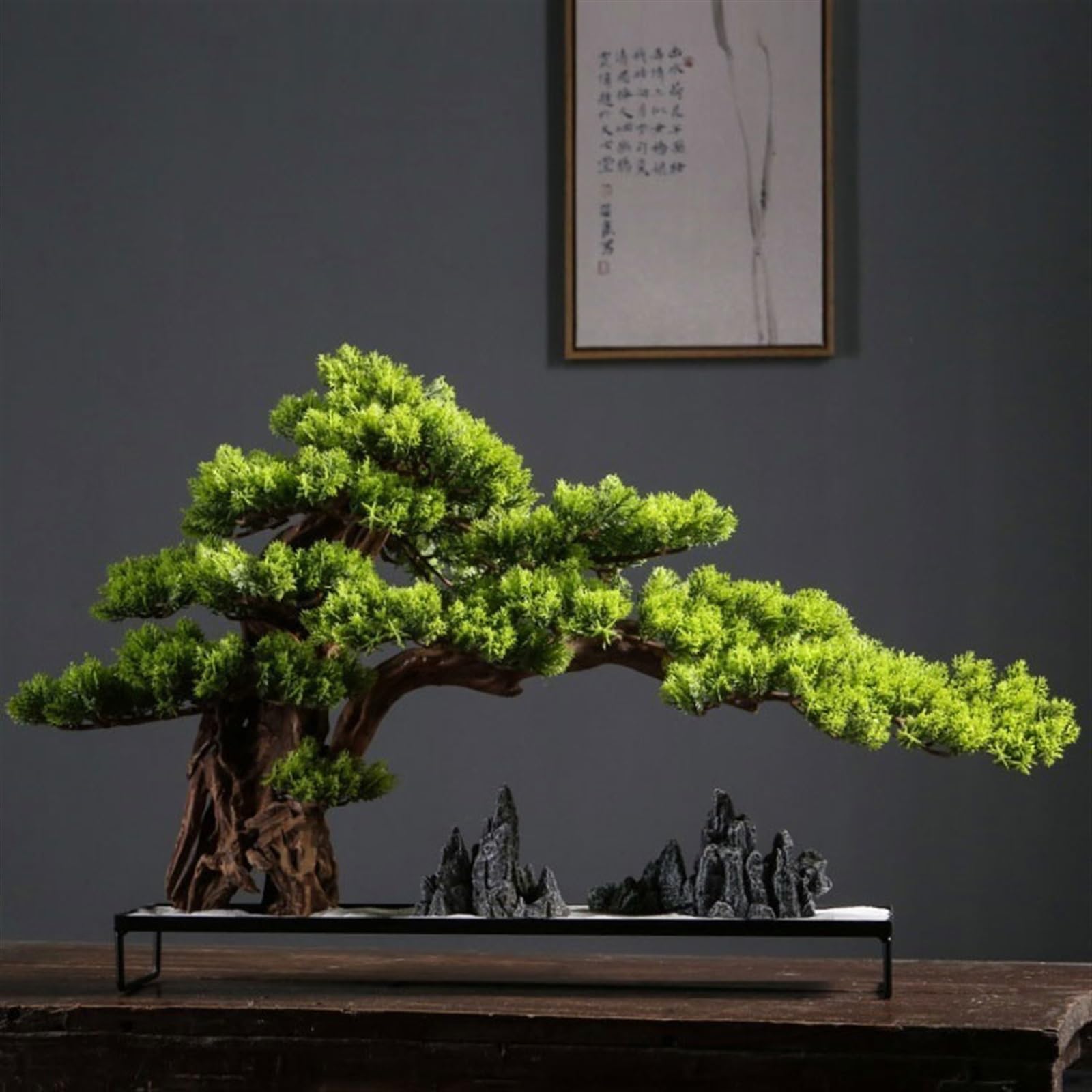 Dekoracje doniczkowe Wysokiej klasy luksusowa zieleń Bonsai ozdoby hotelowe symulacja drzewa wejście dekoracja stolika kawowego sztuczna