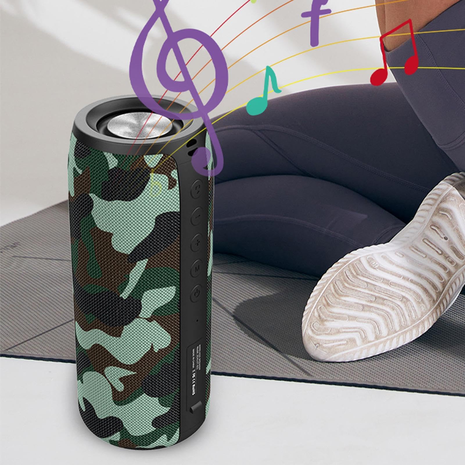 Altoparlante wireless forte | Altoparlante da doccia wireless resistente all'acqua Altoparlanti wireless da viaggio | Altoparlanti wireless da tavolo compatto per esterni altoparlanti wireless per