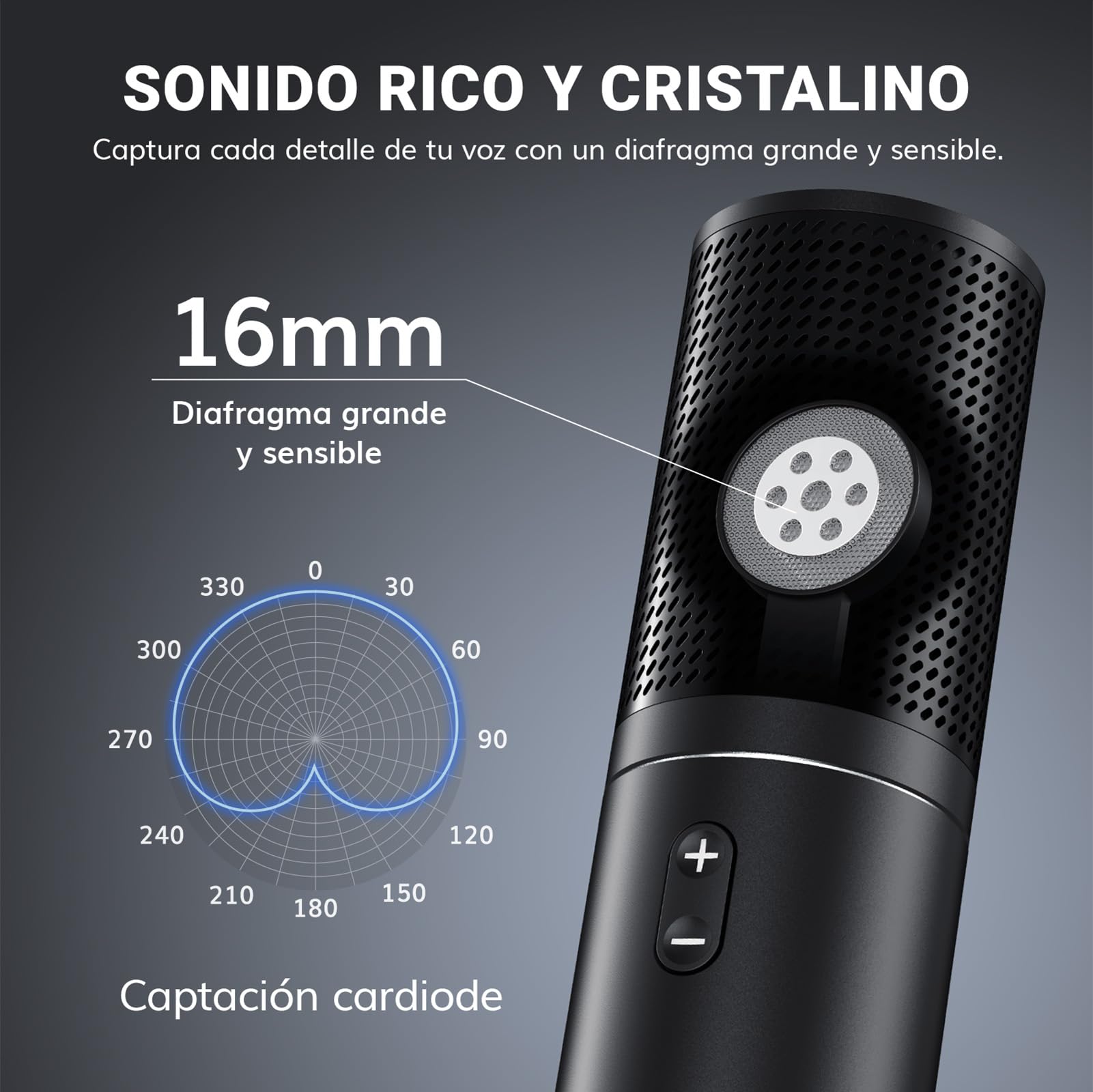 TONOR PC Micrófono de Condensador, USB Micro con Brazo para Streaming, Patrón Polar Cardioide para Podcast, Gaming, Música, Grabación,Conferencia y Youtube, Set de Mic Profesional con Soporte Q9