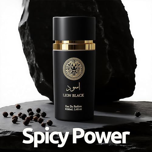 Miniatura 3 de Set de regalo de colonia para hombre (paquete de 4 unidades (negro león, azul león, AZAD, chocolate Sarah), 3.4 onzas líquidas cada uno, fragancia