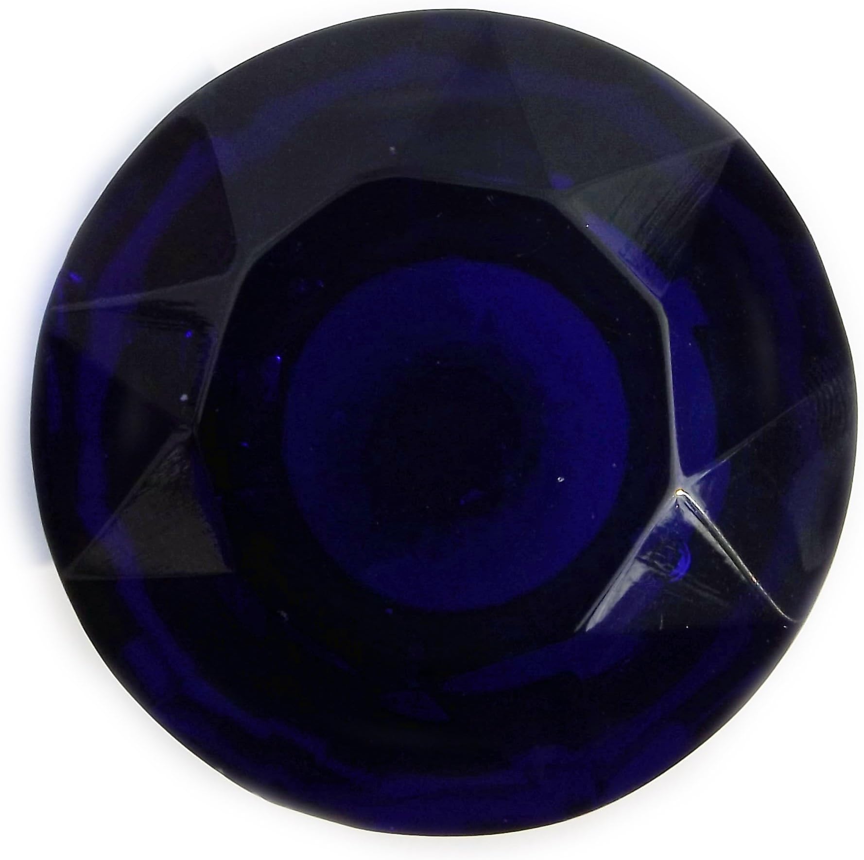 Peter Sharpe XL dark blue cut glass wardrobe & cupboard pulls (knobs