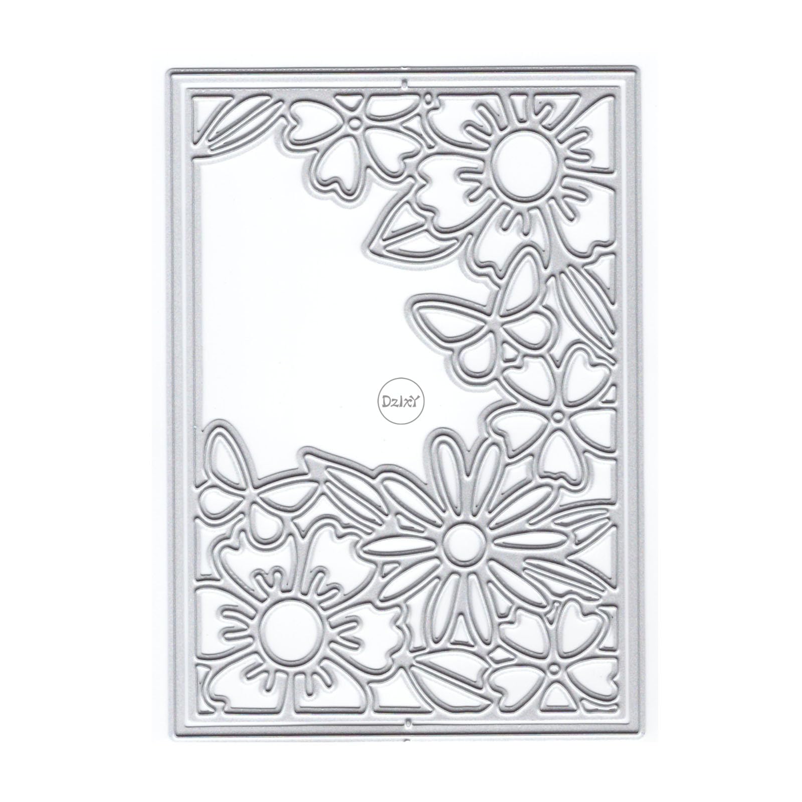 DzIxY Beautiful Flower Butterfly Border Metal Cutting Dies for Card Making Kit Embossing Paper Die Cuts Scrapbook Machine Stencils Storage Pockets Supplies — image 1