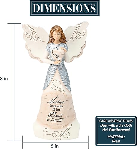 Vista 234 de Pavilion Gift Company Elements Daughter - Figura de ángel guardián, 6 pulgadas, color rojo