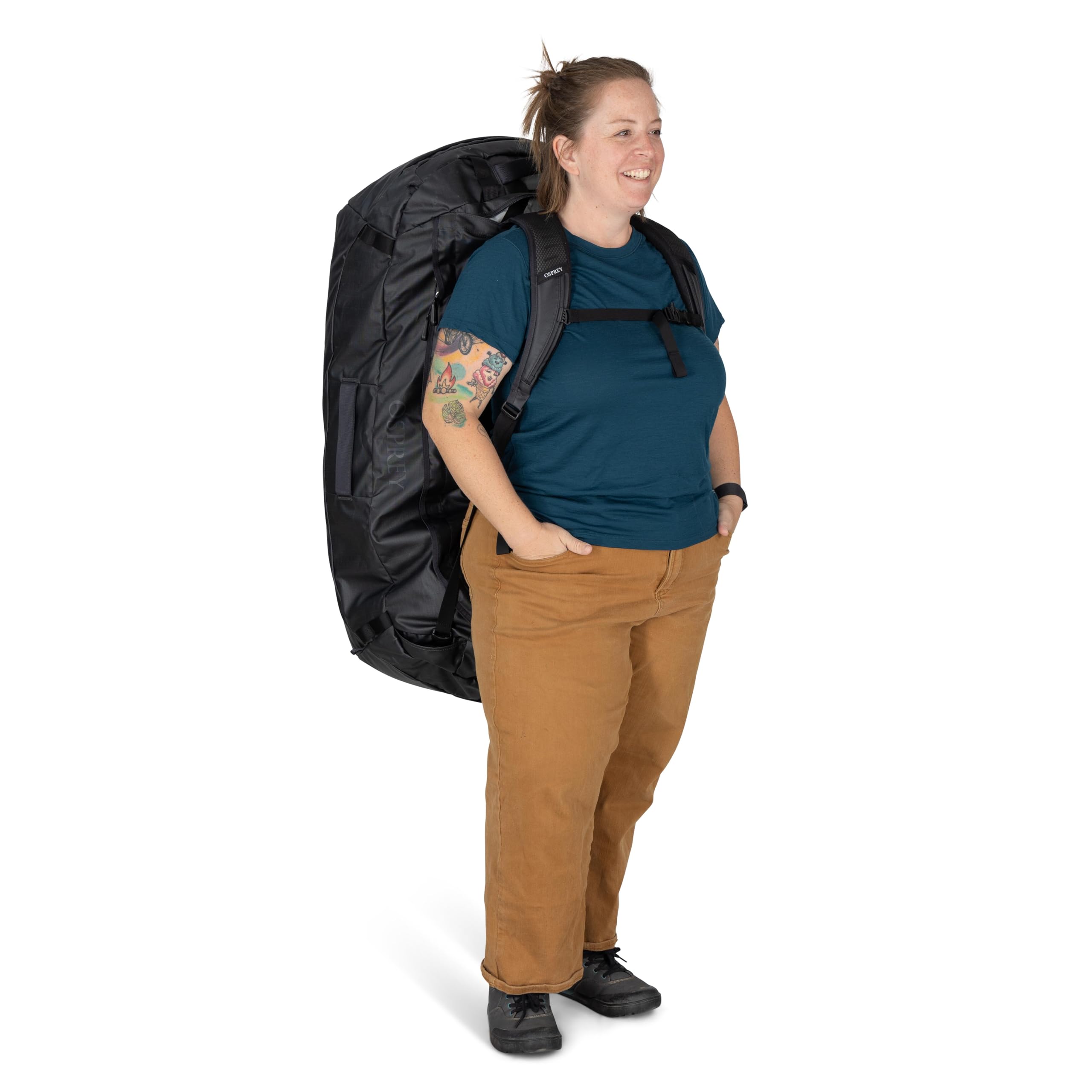 Osprey Transporter 150L Travel Duffel Bag, Blue Flame/Nocturnal Blue