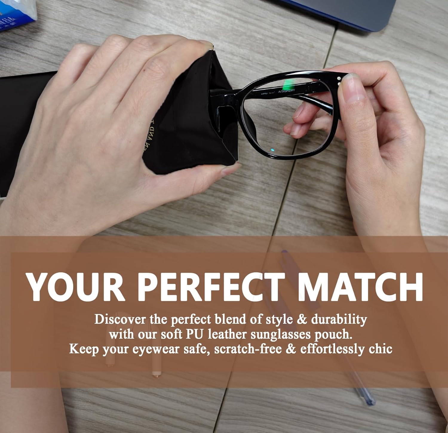 Eyeglasses Case & Sunglasses Case-PU Soft Squeeze Top Glasses Pouch for Men Women, Velaris City of Starlight Portable Anti-Scratch Eyewear Bag, Reading Glasses Bag-Leather Soft Sleeve - Image 7