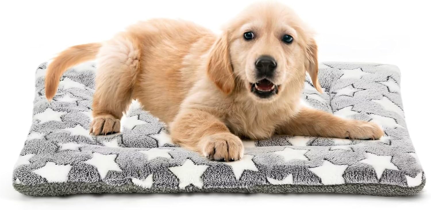 Kigmmro Dog Bed Mat, Machine Washable Pet Bed Pad for 24inch Kennel, Portable and