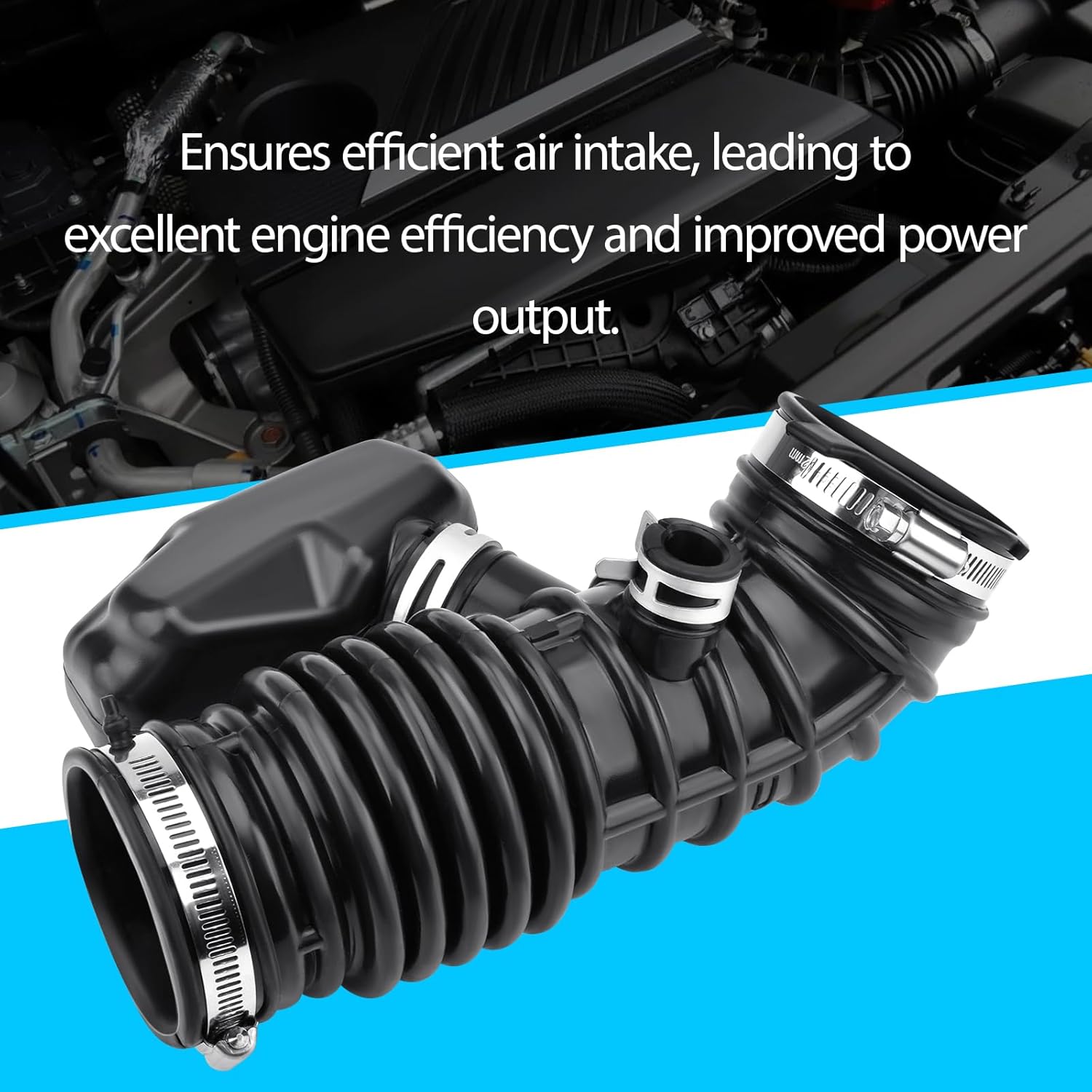 Engine Air Intake Hose 696-550 Compatible with Nissan 370Z/INFINITI Q40 QX50 Q60 Q60S G37 G37X EX35 EX37 Replace 16576EY00B 16576-1CB1A