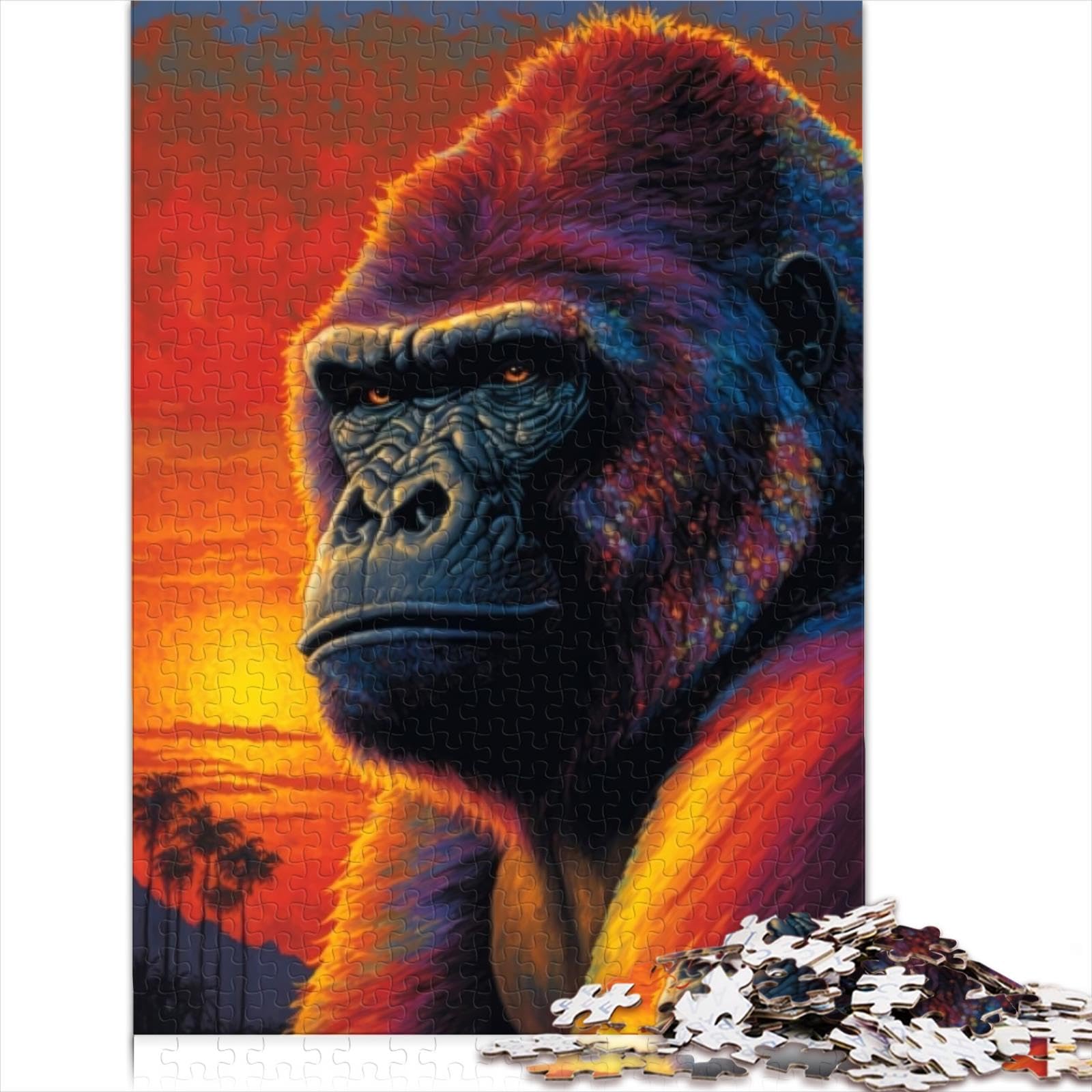 Puzzle De 1000 Pièces En Forme De Nebula Loup Pour Adultes, Adolescents