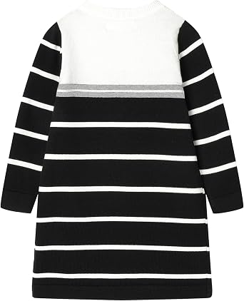 Mud Kingdom Little Girls Sweater Dress School Cute Bow