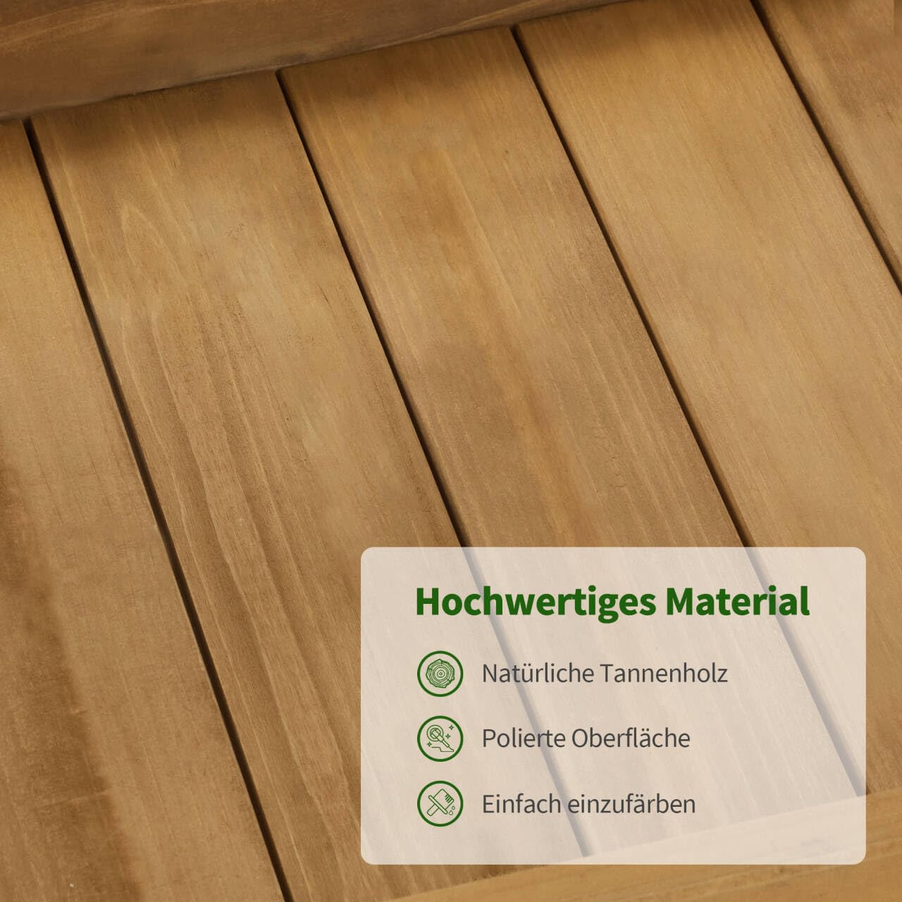M MCombo Pflanztisch mit Schublade, Ablage, Verzinkter Arbeitsplatte & Schrank, Gärtnertisch Wetterfest mit 3 Haken, Blumentisch Massivholz für Garten, Balkon & Terrasse, 2049 (Natur)