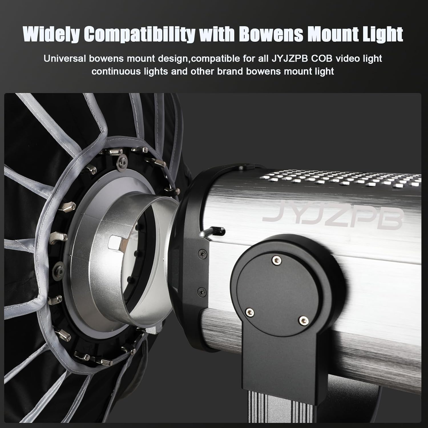 JYJZPB 35.4"/90cm Parabolic Softbox 16 Umbrella Bones with Diffusers/Honeycomb Grid/Bag Quick Release Softbox Bowens Mount Compatible for Professional Photography Studio Speedlight, COB Lights