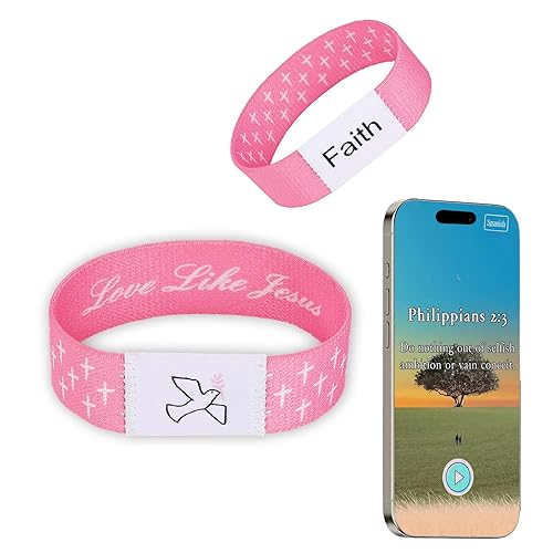Christian Bracelet Prayer Bible Verse Wristbands with NFC Internet Bible