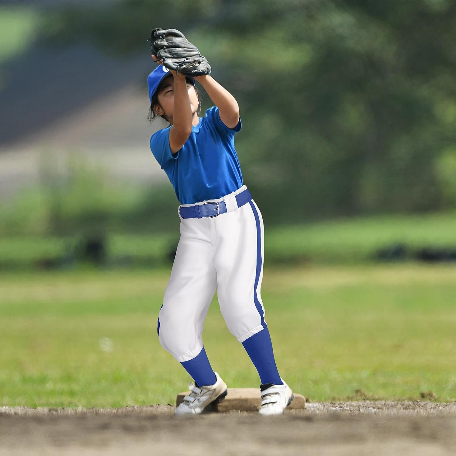 Cozypower 3 Pcs Baseball Pants Combo Set Men Youth Boy and Girls Softball Pants with Socks and Belts - Image 7