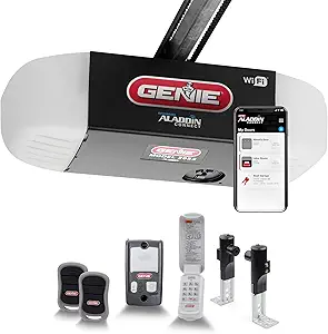 Genie QuietLift Connect – WiFi Smart Garage Door Opener with Added Wireless Keypad, ¾ HPC Smart Belt Drive – Compatible with Alexa and Google Assistant, Model 3053-TKV
