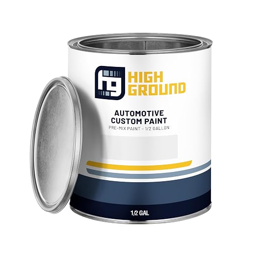 High Ground Custom Hand-Mixed Automotive Paint – Factory OEM Color Match by Paint Code – Custom Mixed for Your Vehicle – Available in Pint, Quart, Half Gallon & Gallon Sizes – Professional Auto Refinish Paint (Half Gallon)