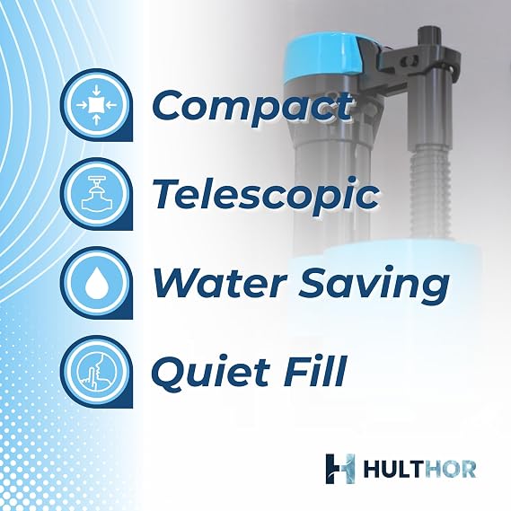 Bottom Entry Toilet Fill Valve, Toilet Inlet Valve Replacement, 1/2