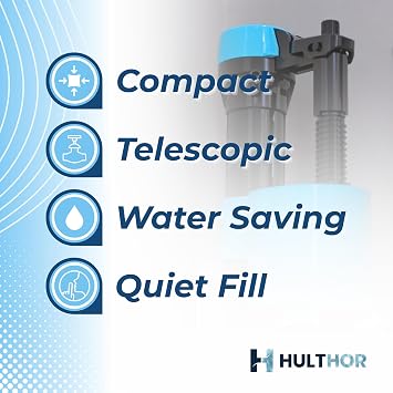 Bottom Entry Toilet Fill Valve, Toilet Inlet Valve Replacement, 1/2