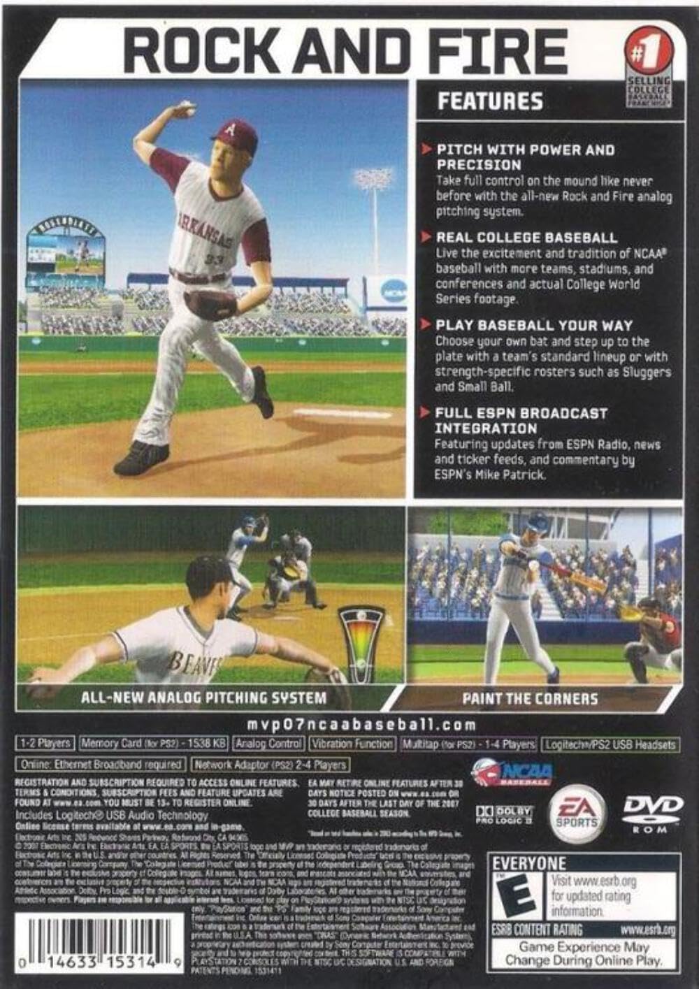 MVP 07 NCAA Baseball - PlayStation 2 image 2