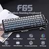 EPOMAKER x Aula F65 Teclado mecánico inalámbrico 65% con junta de goma hot-swappable | Amortiguación de sonido de 5 capas para sonido rico, retroiluminación RGB, tri-modo (BT 5.0/2.4G/USB-C) (Negro, interruptor Reaper) 3