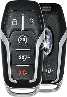 RemoteOverstock REMOTE SHELL/CASE (5 BUTTON – With Tailgate Button) Key Fob Replacement Smart Key Cover Compatible with Ford 2013-2020 F-150 Explorer Fusion Mustang Edge and Lincoln Nautilus MKC MKX MKZ (FCC ID M3N- A2C31243300)