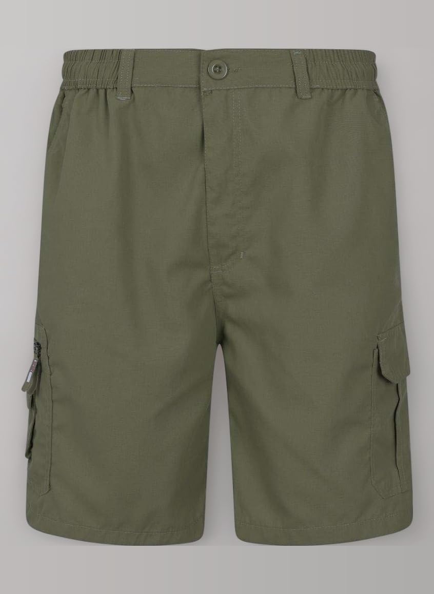 Mens Cargo Summer Shorts Pure Cotton Plain Combat Phone Sizes M L XL XXL New
