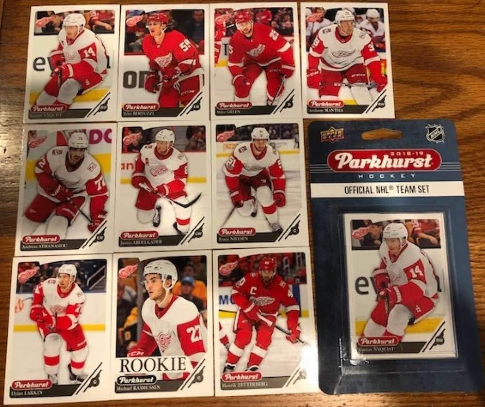 Detroit Red Wings 201819 Upper Deck PARKHURST NHL Hockey factory sealed 10 card
