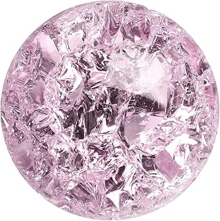 uxcell Round Crystal Sphere, 50mm / 2" Glass Solid Decorative Sphere Crystal Ball for Home Decor Ornament Gift Craft Feng Shui Divination Fortune Telling Fountain Decoration, Pink