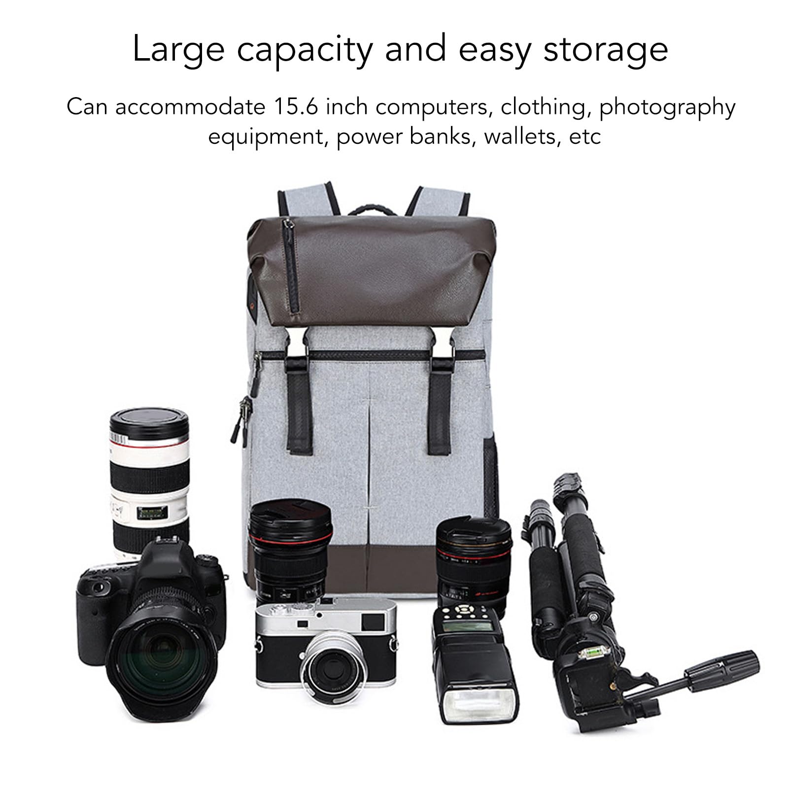 Tyenaza Wodoodporny plecak na aparat fotograficzny na komputer DSLR SLR Bezlusterkowa torba na aparat fotograficzny Bardzo duża pojemność Profesjonalna torba fotograficzna C3081
