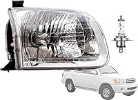 Vista 33 de Auto Parts Avenue Reemplazo de faro para 2000 2001 2002 2003 2004 Tundra (solo modelo de doble cabina) 2001 2002 2003 2004 Sequoia par lado derecho