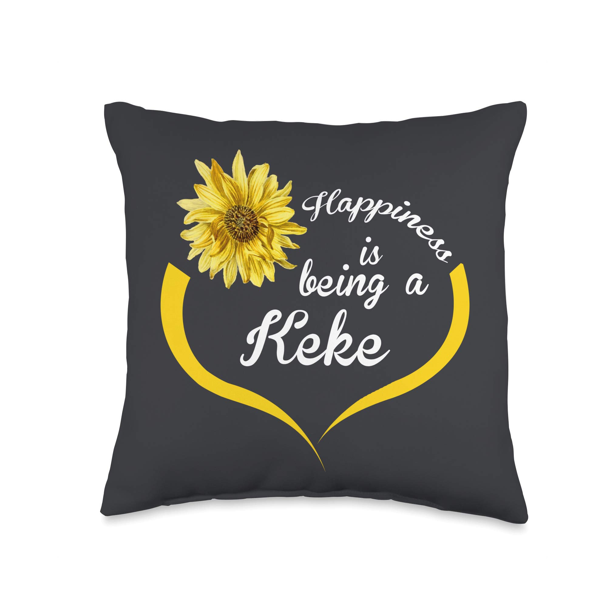 Keke Gift: Happiness Is Being A Keke Throw Pillow