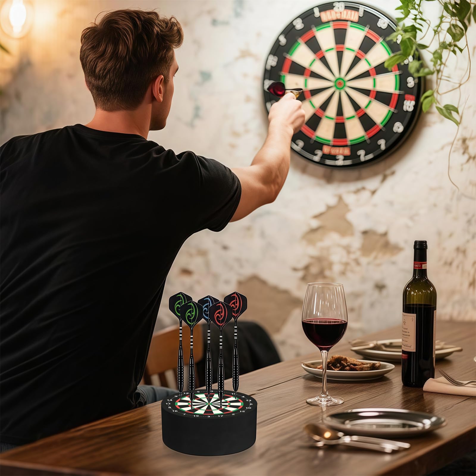 flintronic Stojak na rzutki, przenośny uchwyt Dart Base Station, mini Dart Holder