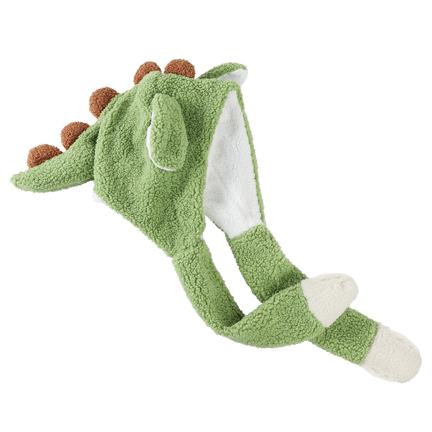 JNGUOSICN Dinosaur Ear Moving Jumping Hat Dino Cut Animal Flap Cap Plush Dinosaur Hats with Moving Ears Pressing Pop Up Ears Plush Hat Party Holiday Halloween Dressup Cosplay Costume - Image 4
